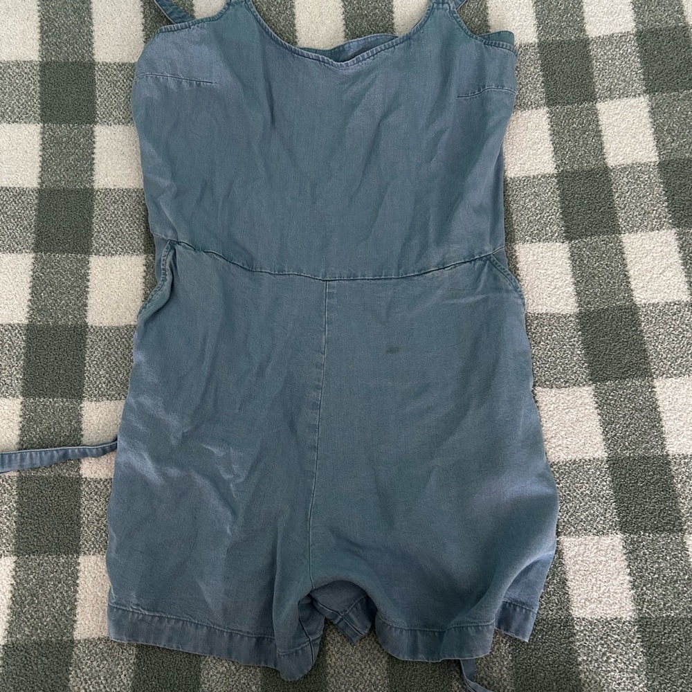 Lucky Brand Blue Jumpsuit Sleeveless Scoop Neck